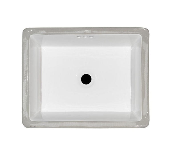 Porcelain Vanity Rectangle White-2015 Flat