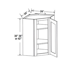Treasure Chest 24" Diagonal Corner Wall Cabinet