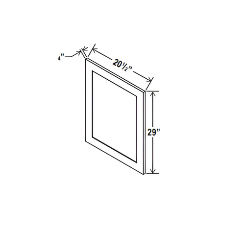 Smokey Ash- Vanity Decorative Door Panel