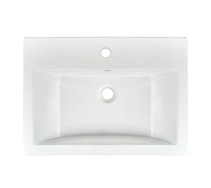 Porcelain Overmount White Rectangle 2417