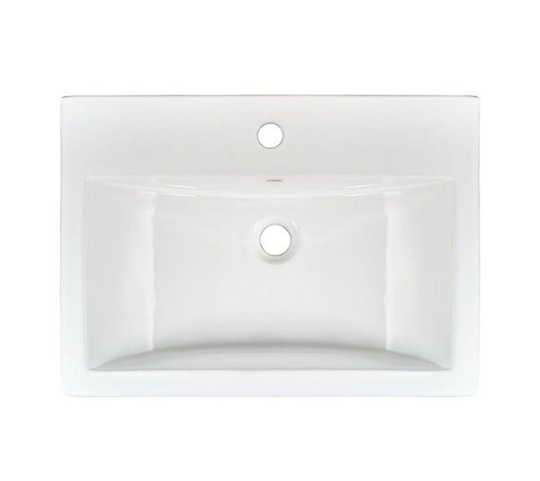 Porcelain Overmount White Rectangle 2417