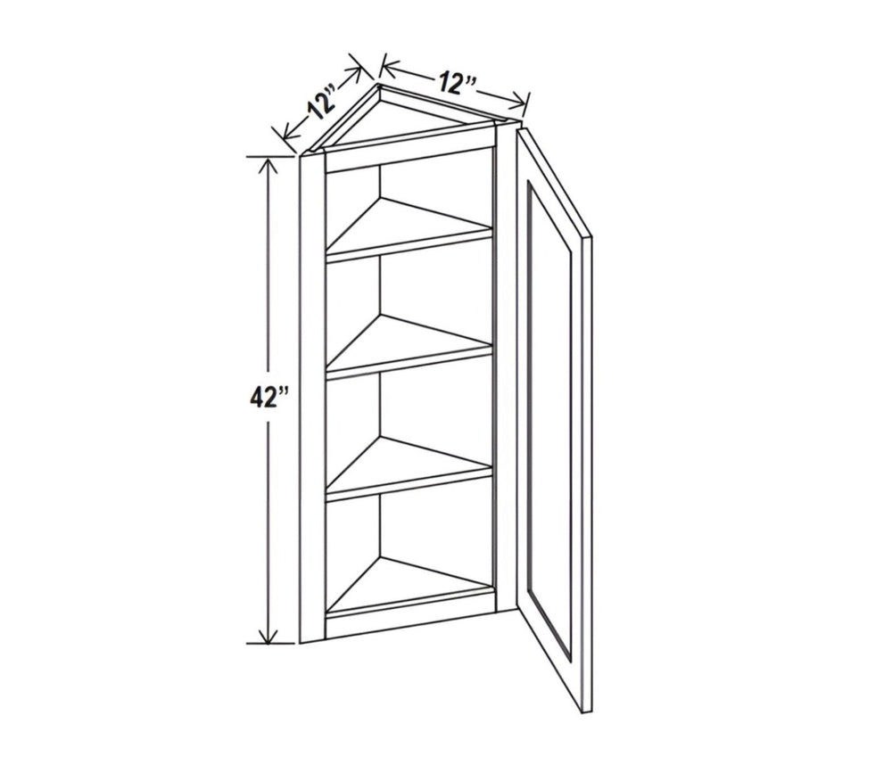 Iron Black Angle Wall Cabinet