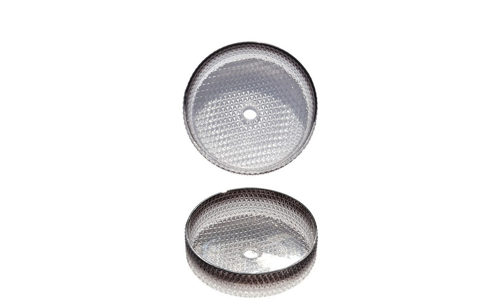 Above Counter Crystal with Transparent Color Glass Vessel Sink