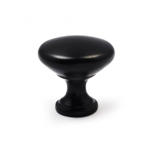 Perilla de gabinete de cocina sólida estilo BLK con acabado recubierto en negro plano