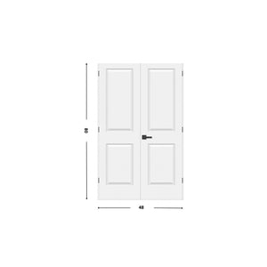 2-panel Hollow Molded Double Door