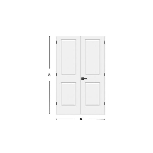 2-panel Hollow Molded Double Door
