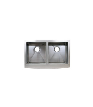 Double Bowl 50/50 Farmhouse Apron Front Stainless Steel Sink