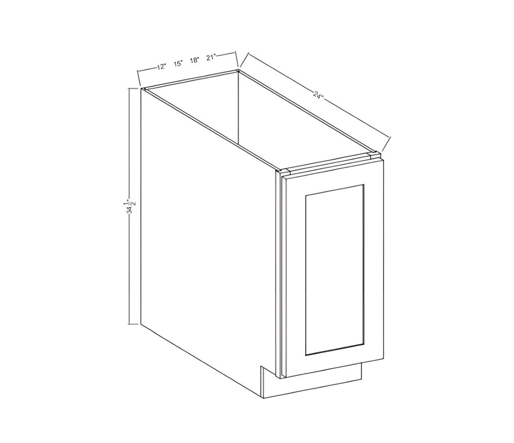 Treasure Chest Base Cabinet Single Door Full Height
