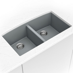 Quartz Grey Double Bowl 50/50-3219