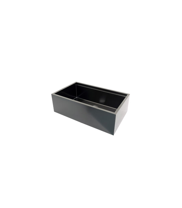 Black Single Bowl Farmhouse Apron Front Stainless Steel Sink