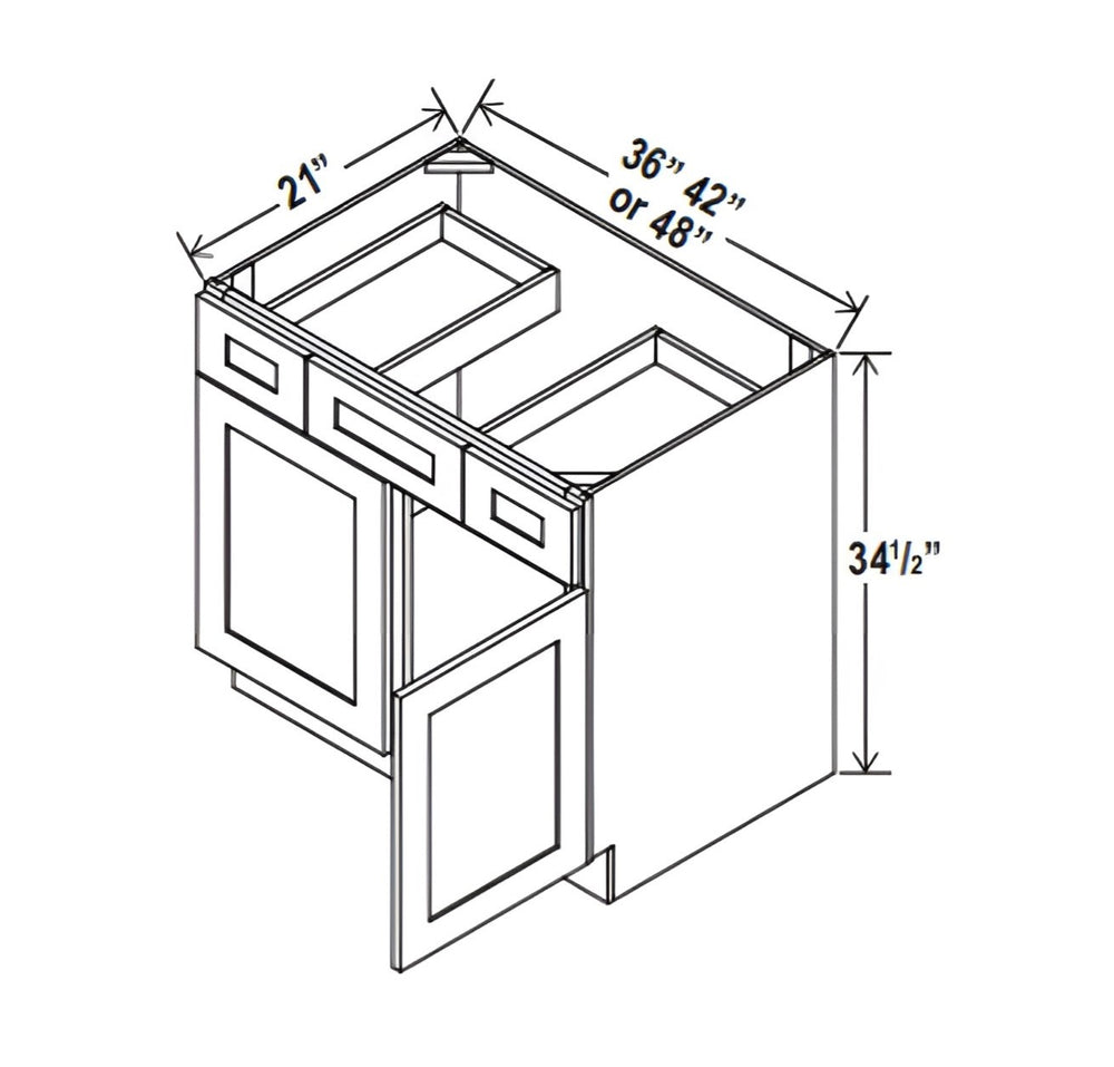 Navy Blue- Vanity Sink Drawer Base Cabinet