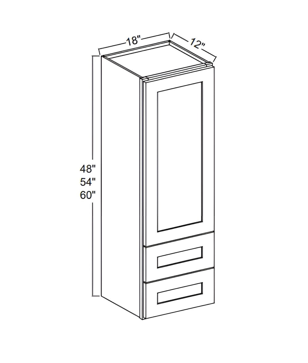 Iron Black Wall Tower Cabinet