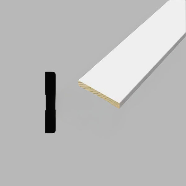 Primed Pine Flat 3/4" x 5 1/2" 16ft