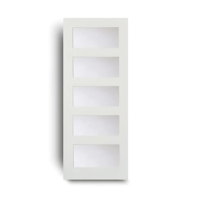 5- Panel Lite Glass Prehung Door (Frosted - 80" height)