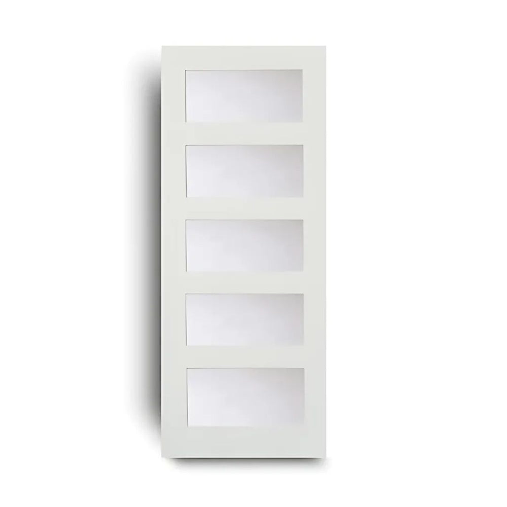 5-lite glass Slab Door ( 80" height )