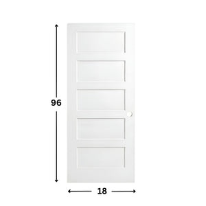 5-panel Solid Shaker Door ( 96" height )