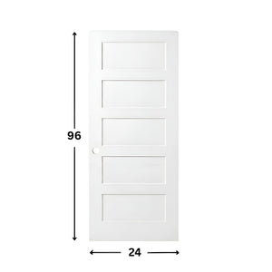 5-panel Solid Shaker Door ( 96" height )
