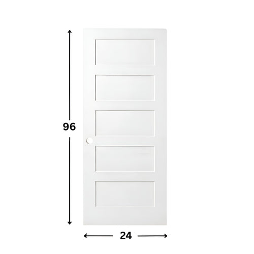 5-panel Solid Shaker Door ( 96" height )
