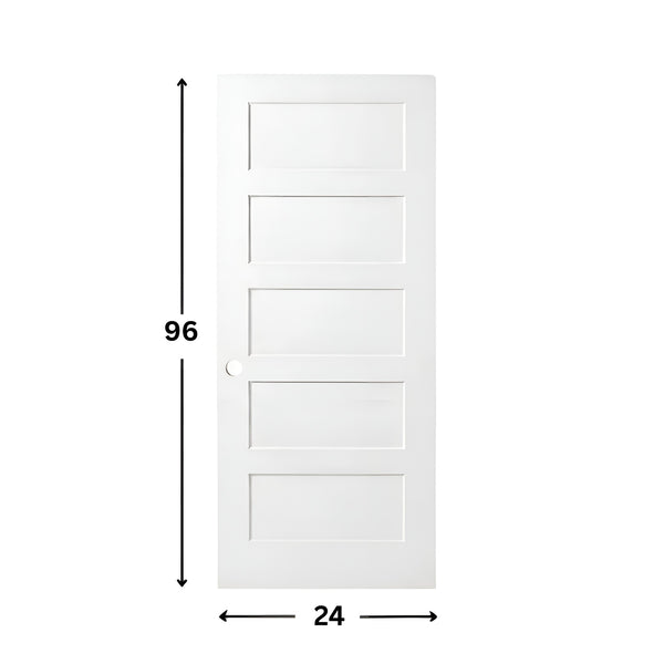 5-panel Solid Shaker Door ( 96" height )