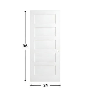 5-panel Solid Shaker Door ( 96" height )