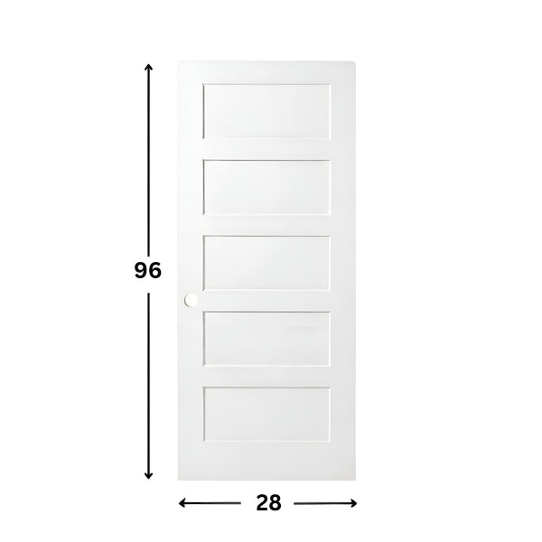 5-panel Solid Shaker Door ( 96" height )