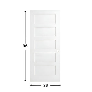 5-panel Solid Shaker Door ( 96" height )
