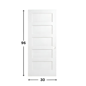 5-panel Solid Shaker Door ( 96" height )