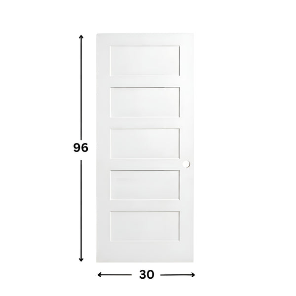 5-panel Solid Shaker Door ( 96" height )