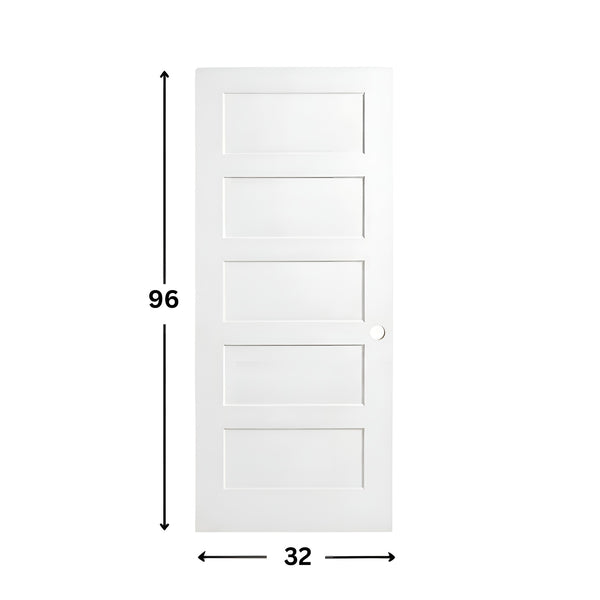 5-panel Solid Shaker Door ( 96" height )