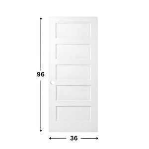 5-panel Solid Shaker Door ( 96" height )