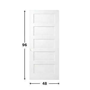 5-panel Solid Shaker Door ( 96" height )