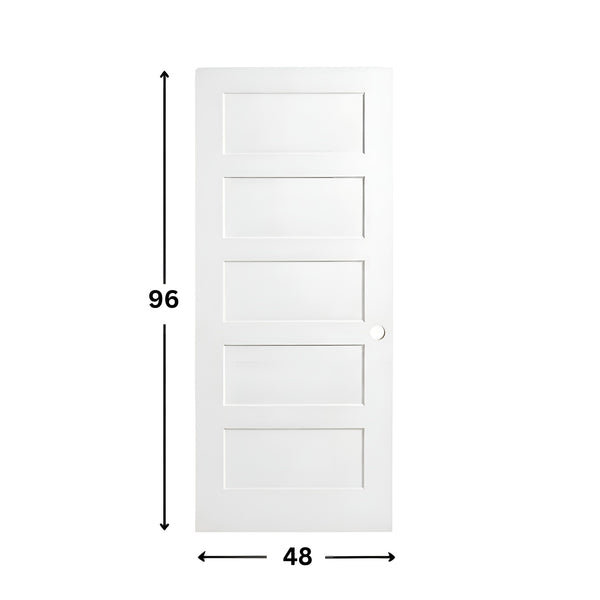 5-panel Solid Shaker Door ( 96" height )