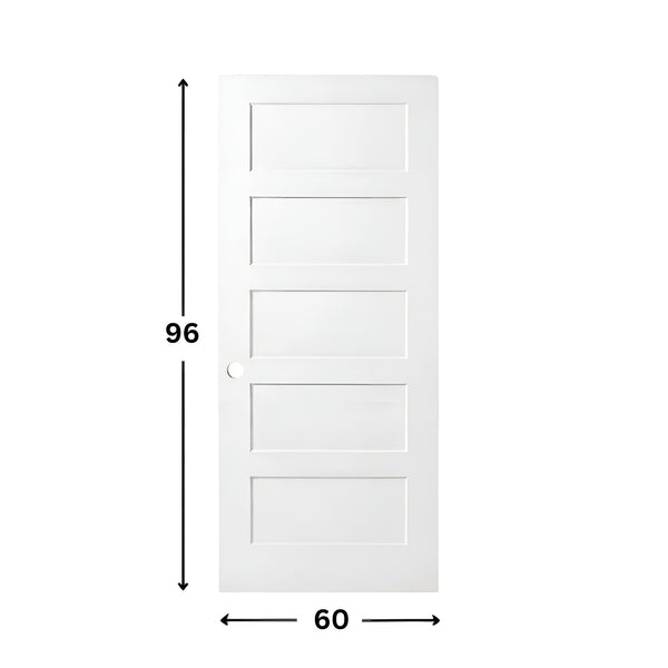 5-panel Solid Shaker Door ( 96" height )