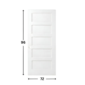 5-panel Solid Shaker Door ( 96" height )