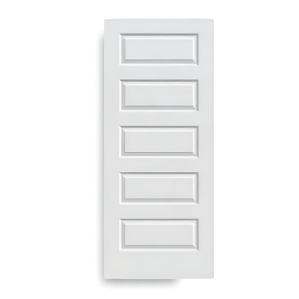 5-panel Prehung Solid Moulded Door (80"  height)