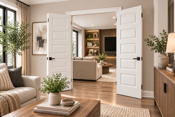 5-panel Hollow Moulded Double Door