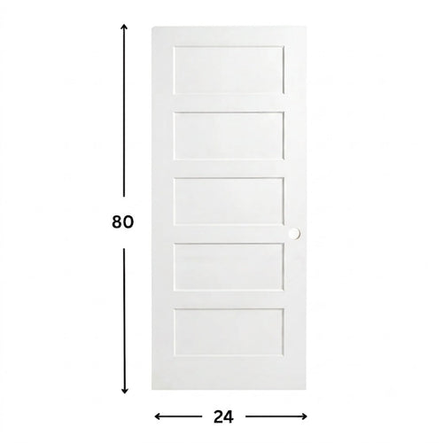 5-panel Solid Shaker Door ( 96" height )