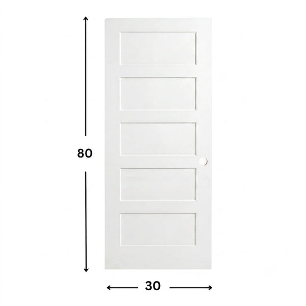 5-panel Solid Shaker Door ( 96" height )