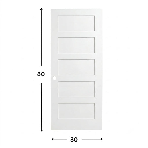 5-panel Solid Shaker Door ( 96" height )