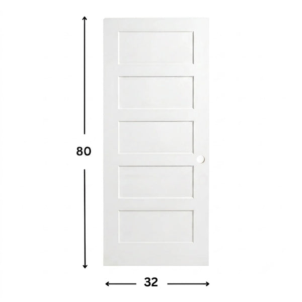 5-panel Solid Shaker Door ( 96" height )