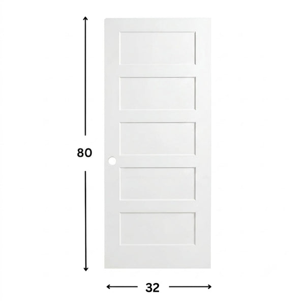 5-panel Solid Shaker Door ( 96" height )