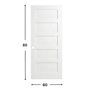5-panel Solid Shaker Door ( 96" height )