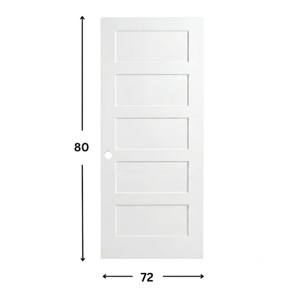 5-panel Solid Shaker Door ( 96" height )