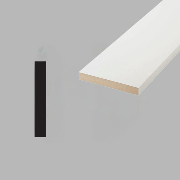 Primed MDF Flat 11/16" x 7-1/4" x 16ft