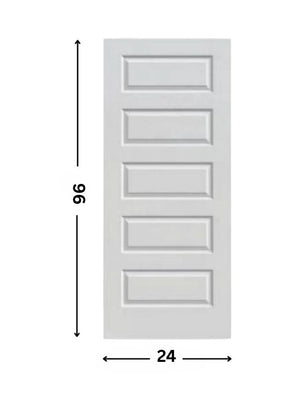 5-panel Hollow Solid Shaker Door (96" height )