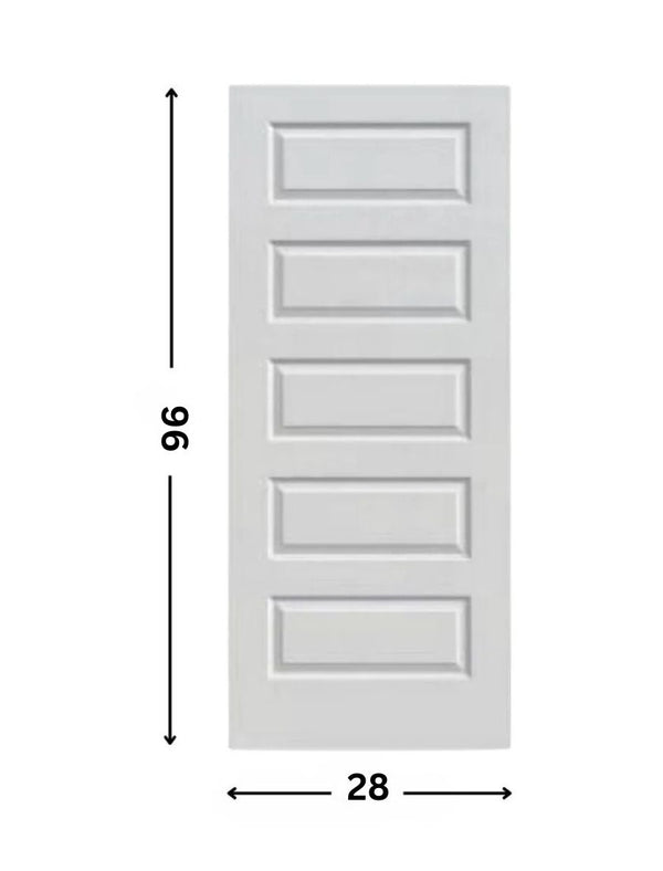 5-panel Hollow Solid Shaker Door (96" height )