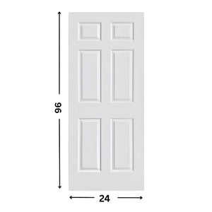 6-panel Prehung Hollow Moulded Door (80" height )