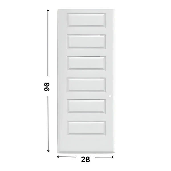 6-panel Hollow Moulded Door ( 96" height )