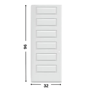6-panel Hollow Moulded Door ( 96" height )