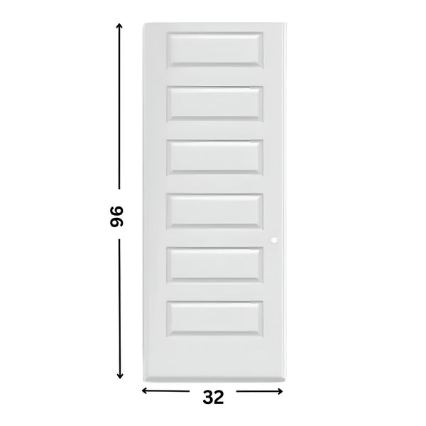 6-panel Hollow Moulded Door ( 96" height )